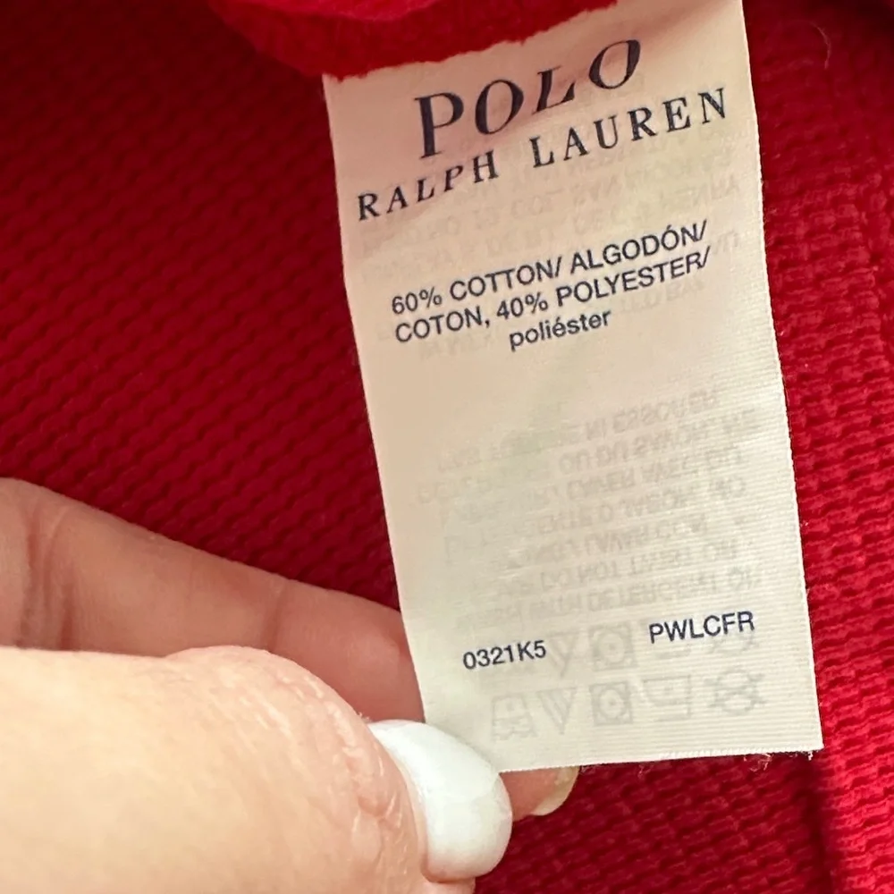 Polo by Ralph Lauren Vibrant Red Crewneck Sweater